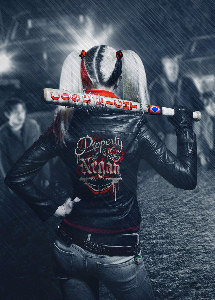 LustQuinzel's tweet photo. "My halloween costume"(mashup)
#Negan @JDMorgan + #HarleyQuinn 
Inspired by @Bosslogic 
#twd #walkingdead https://t.co/HMnpjbPwt6