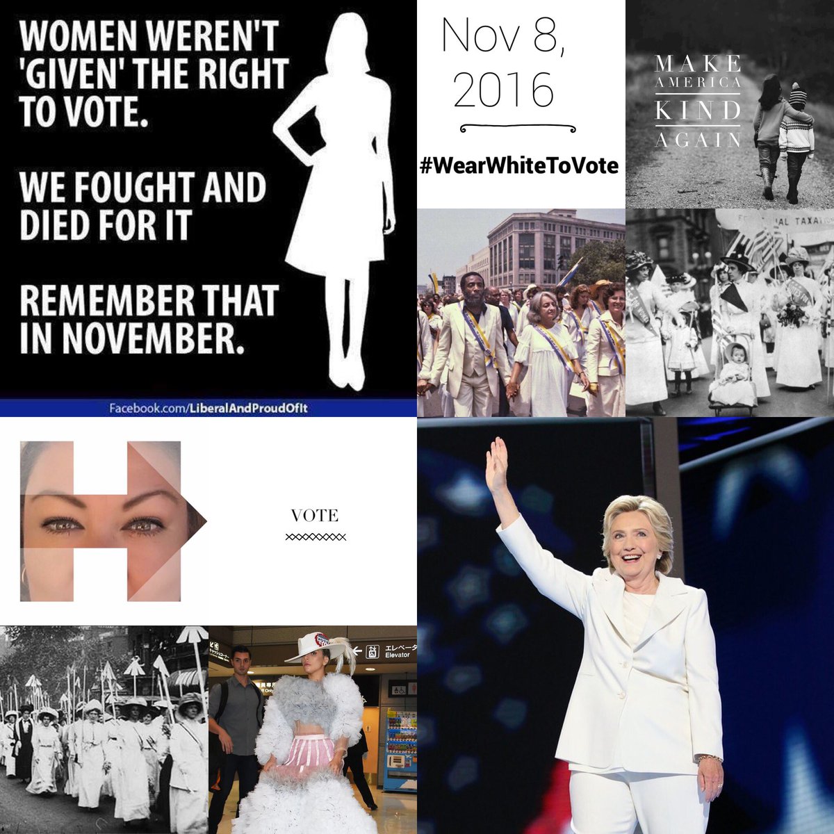 Chachimari's tweet photo. #WearWhitetoVOTE https://t.co/OJSRnpzyUg