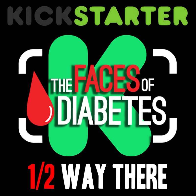 FacesofDiabetes's tweet photo. Already half way there! Follow the link and get some awesome rewards for donating! https://t.co/g1DAg90PeG #diabetes #doc #dsma #type1 https://t.co/e67kyCNVF9