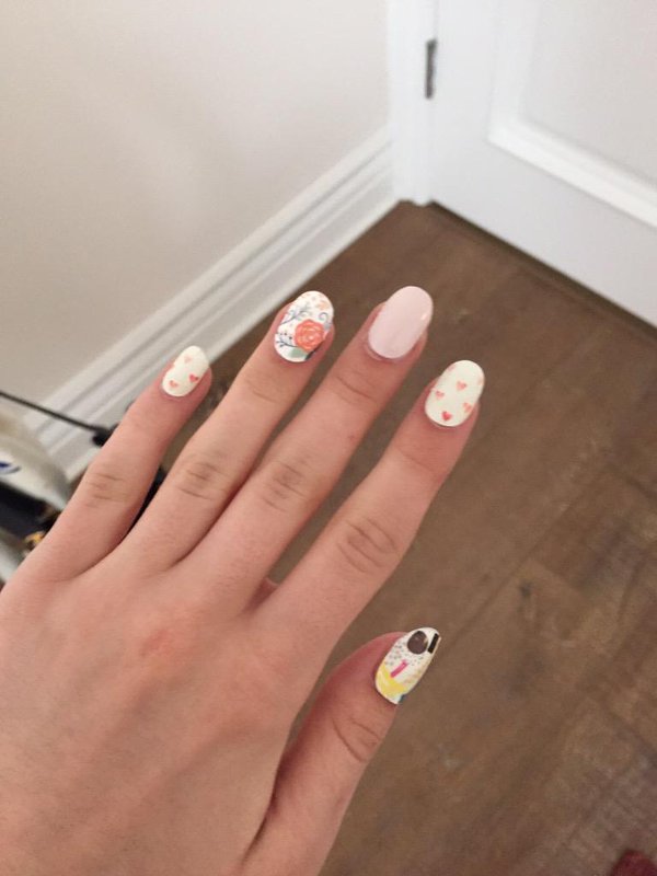 SpringAnything's tweet image. cute @MakeMeOfficial nail wraps! ☺️