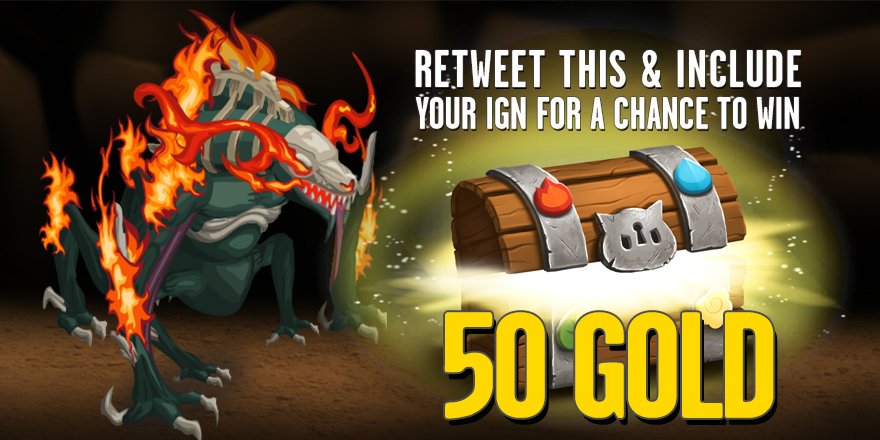 battlecamp's tweet photo. RT This &amp; Include Your IGN For A Chance To Win 50 Gold! 3 Lucky Winners Will Be Selected Randomly https://t.co/4rwSqIoaCg
