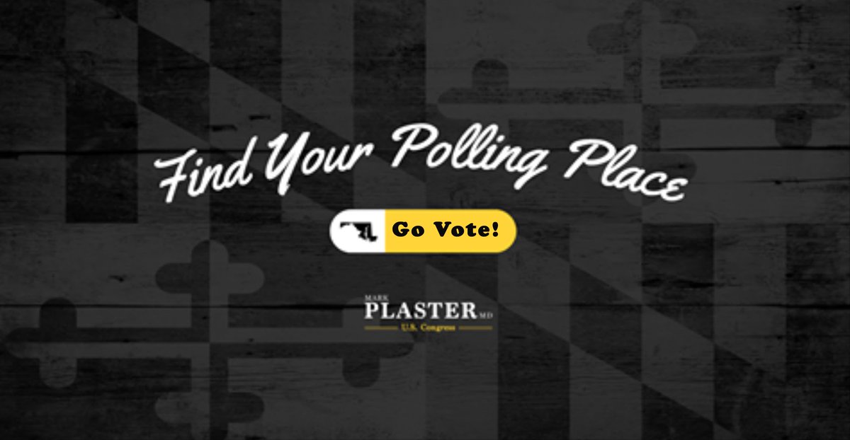 MarkPlasterMD's tweet image. Polls are officially open. Get out and have your voice heard!
If you need to find your polling place, go here: voterservices.elections.maryland.gov/PollingPlaceSe…