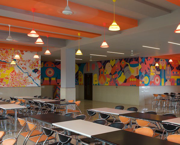 studiodesigninc's tweet photo. The cafeteria at the Arcgate office is a design narrative enhancing play at work. #designinc #indiadesignworld https://t.co/6IkNUBj4eJ