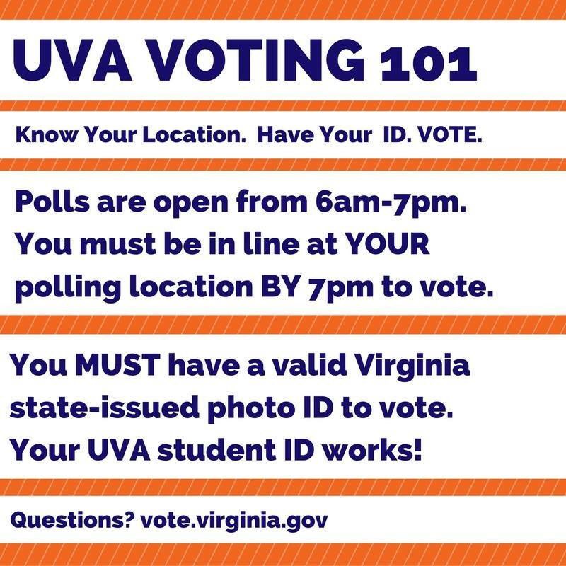 UvaVotes's tweet photo. Info for students! #UVAvotes #UVA #Election2016 https://t.co/LwPR7F5Bry