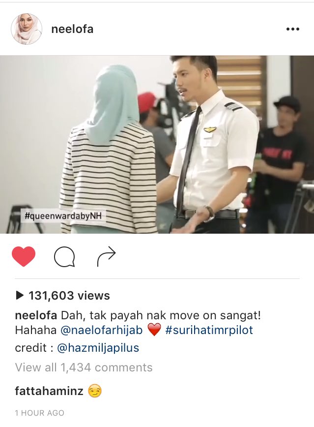xszrnx's tweet photo. #teamwarda #wardasayapunya
#SuriHatiMrPilot @Neelofa @fattahamin https://t.co/nEVr4dp0Fd