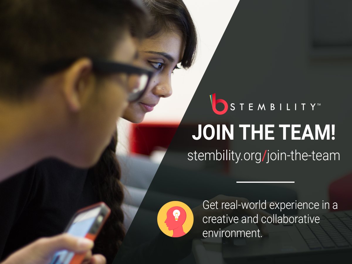 STEMbility's tweet photo. We are looking for creative individuals to join our team for 3 months! Find out more here https://t.co/LsoMsvyCnK https://t.co/7ZOZFsEPtM
