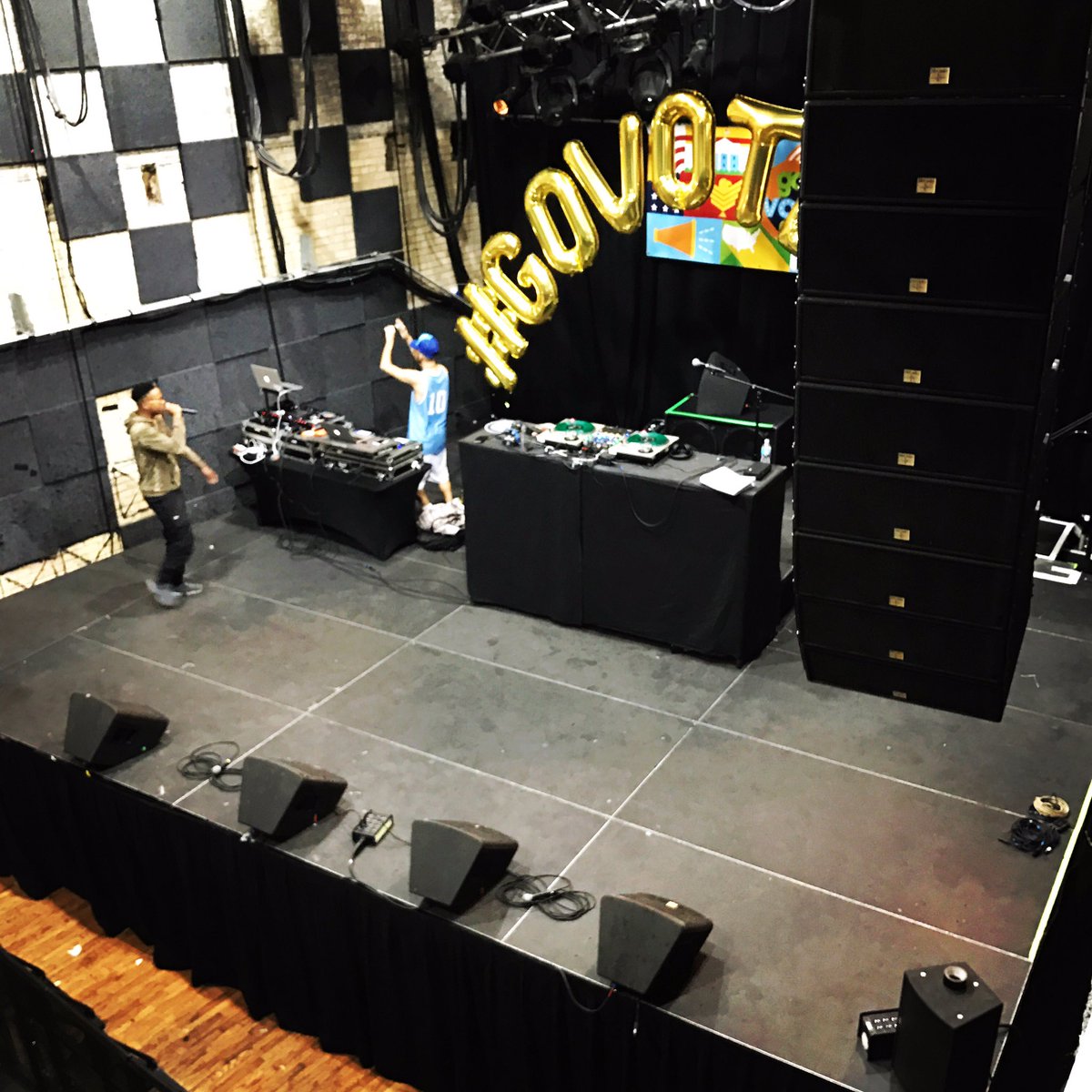 djdmil's tweet photo. @ALLANKNGDM sound checking #govotemn Election Pre Party / show tonight! @millcitynights @govotemn cc: @go953mn ($10 tix at door) ✔️🔊📢🎉 https://t.co/9UrMGQmqQR