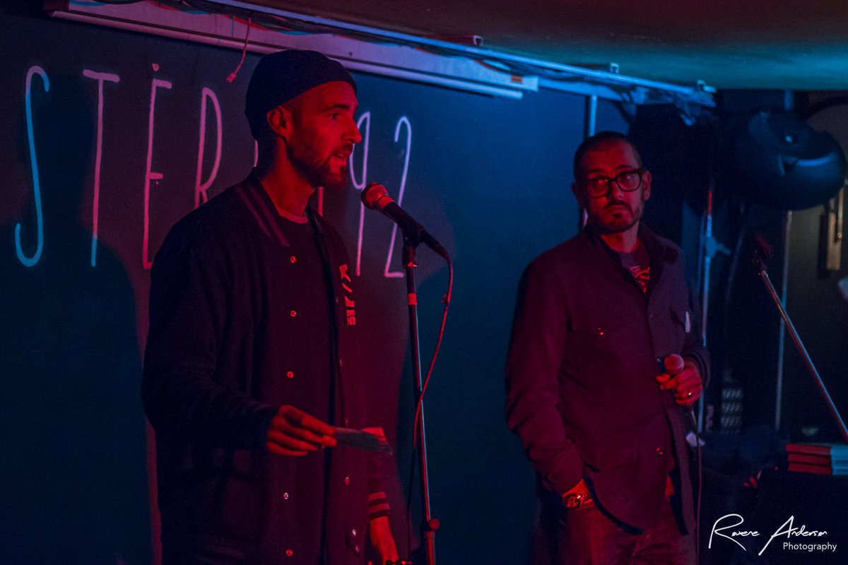 #HipHopEd was in the house, @KonnectUK family! <a href="/poetcurious/">poetcurious</a> &amp; <a href="/rapclassroom/">Darren Chetty</a> speaking about #thegoodimmigrant at Book club