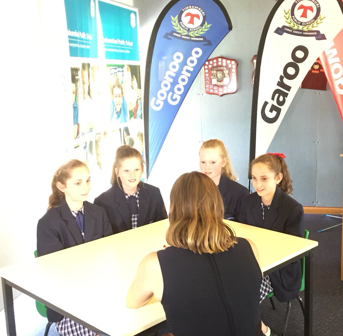 janiekibble's tweet photo. Exciting to have @eloisesoh out interviewing our debating team as they head to state championships. @NSWEducation #artsunit https://t.co/NRSL0ZoPs8