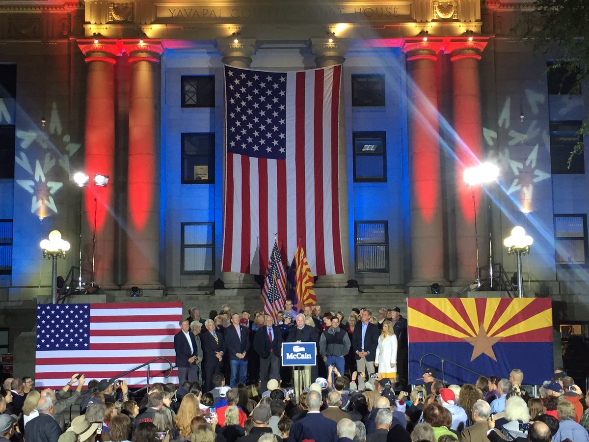 TeamMcCain's tweet photo. Thank you from the bottom of my heart for the privilege – the great honor – of serving you in the United States Senate. #AZSen https://t.co/ZpqFhfPC6u