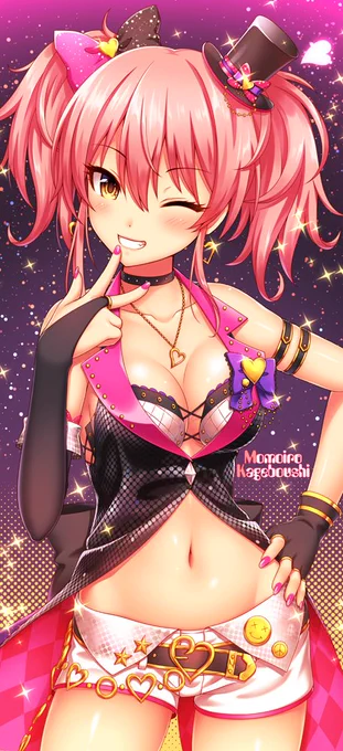 冬コミで出す予定のマイクロファイバータオルのイラストです。
美嘉結構描いてるのにこういうLIVE衣装をちゃんと描いたことなかったのでやってみたかった
右のがタオル用の縦横比 