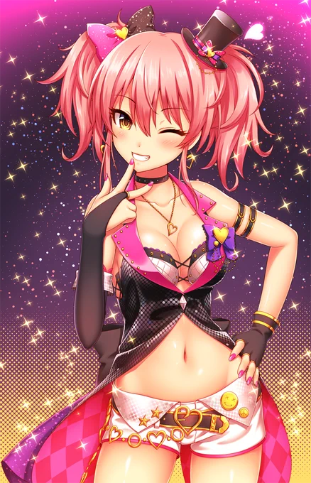 冬コミで出す予定のマイクロファイバータオルのイラストです。
美嘉結構描いてるのにこういうLIVE衣装をちゃんと描いたことなかったのでやってみたかった
右のがタオル用の縦横比 