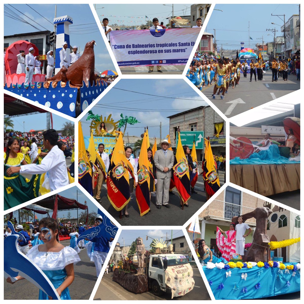 davidsabando16's tweet image. #9no año de provincializacion, desfile Cívico-Cultural"Cuna de Balnearios tropicales Santa Elena esplendorosa en sus mares" #MINEDUC #24D02