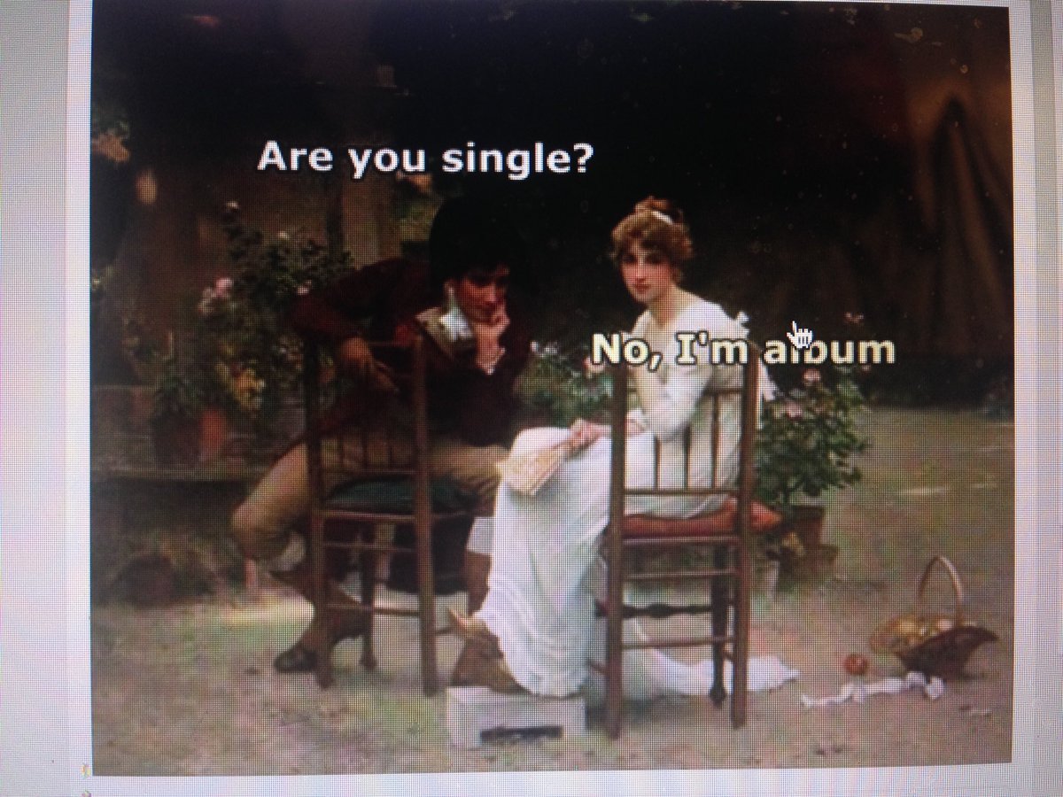 "Are you single?"

Stolen from <a href="/classicartmemes/">Classical Art Memes</a> FB page.