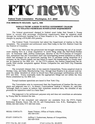 funder's tweet photo. Trump settled with US Gov for $750,000 for insider trading with Bear Stearns @JoyAnnReid #TrumpLeaks #Imvotingbecause #electionfinalthoughts https://t.co/i9JL71y89C