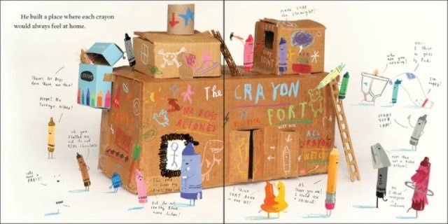 DrewDaywalt's tweet photo. Even the Crayons know that we are stronger together. @HillaryClinton #includeeveryone https://t.co/5VBWcecWAf