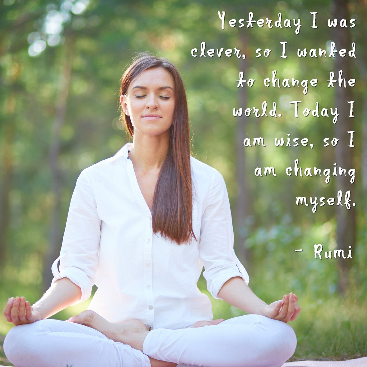 CalilyLife's tweet photo. Be the change. Every one of us is an important part of this world.
#selfreflection #meditate #meditation #rumi 
https://t.co/Ju4zXtiTXd https://t.co/07oTi30Etm