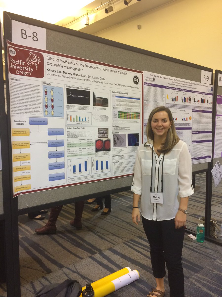 joanne_odden's tweet photo. Way to go Kelsey Lee and Mallory Hiefield at the Murdock College Science Research conference. @PacificUBiology https://t.co/i2ObCMBNrK