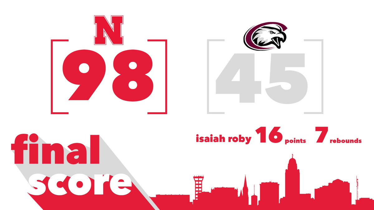 HuskerMBB's tweet photo. That's a wrap.

Just ✌️ short of 💯.

#GBR https://t.co/d9i6w7Bc7n