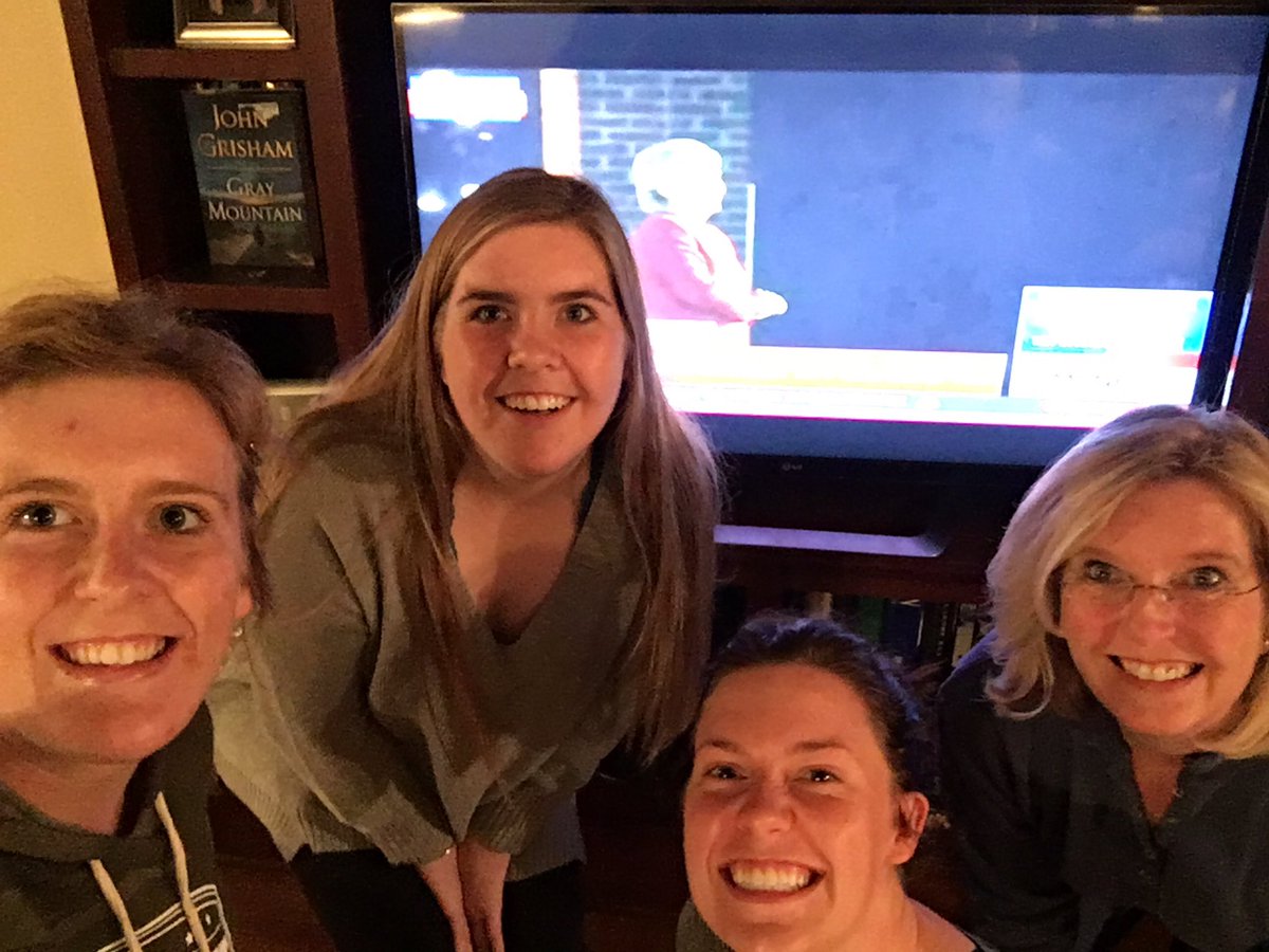 DrAndyMcGuire's tweet photo. Taking time to reflect w/ my incredible daughters on this #ElectionDay eve. Tomorrow we will shatter the final glass ceiling! #WithHerFirst https://t.co/wt3i4KsEoT