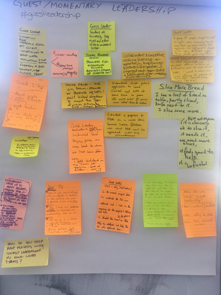 emmawhitecat's tweet image. Do you have a #guestleadership story to share from #AdvancedAgile with @TotherAlistair ?
