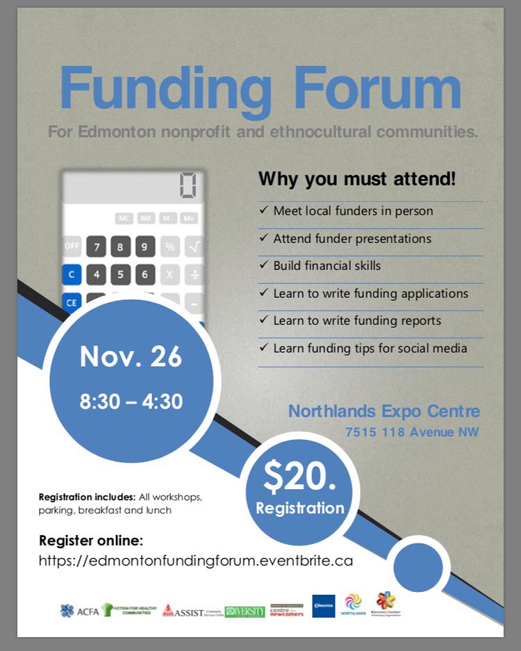 HumanFaces107av's tweet photo. Funding Forum November 26! Parking, breakfast, and lunch included!  Register online at https://t.co/aifDe51UYB https://t.co/e2GuXblLdf
