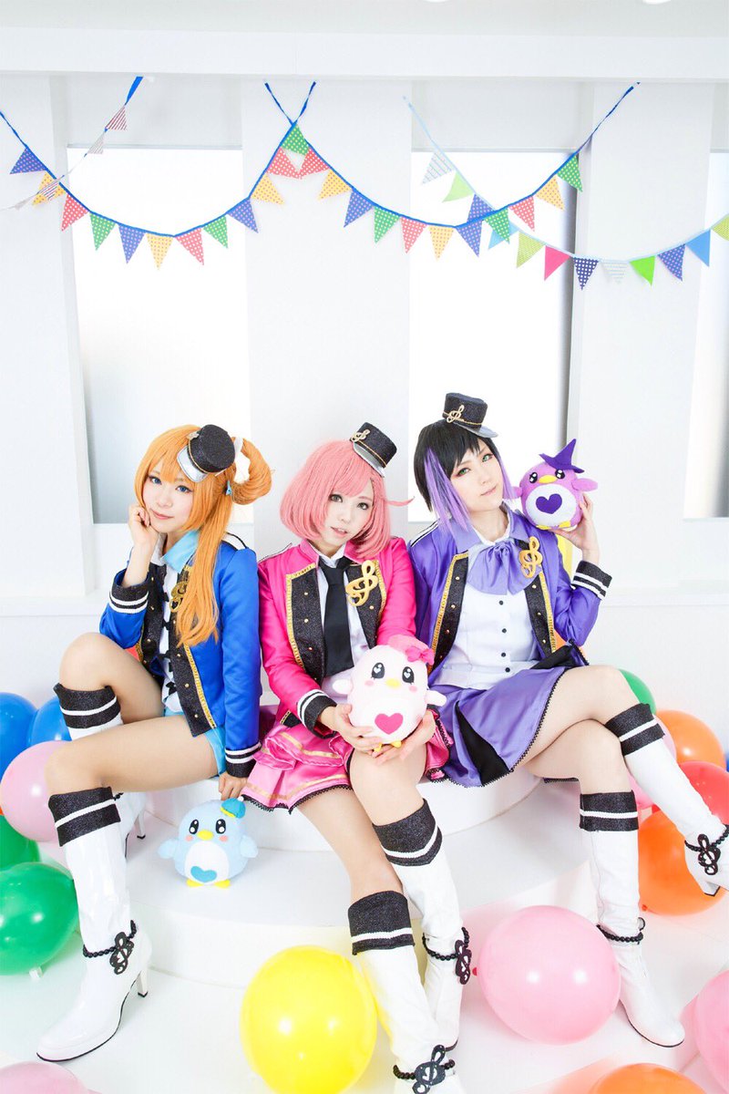 うりう Pa Twitter コスプレ プリティーリズム レインボーライブ ハッピーレイン 彩瀬なる うりう 福原あん サトちゃん 涼野いと じゅんくん P じょいじょいさん 3人で出来てハピなるだった