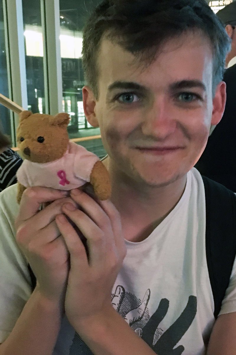 lisawalkscom's tweet image. Fight #breastcancer! Bid on teddy bear with @JackGleeson_ autograph and photo! Ends Wednesday! Bit.ly/ptb2016 #GameofThrones