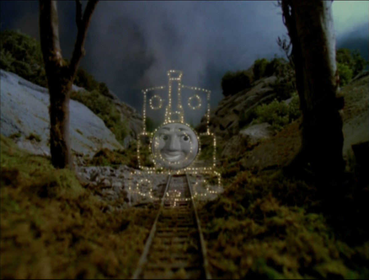 SamTheTrainFan's tweet image. "His driver knew they were only insects that shone brightly at night, but to Duncan, they looked like an engine."