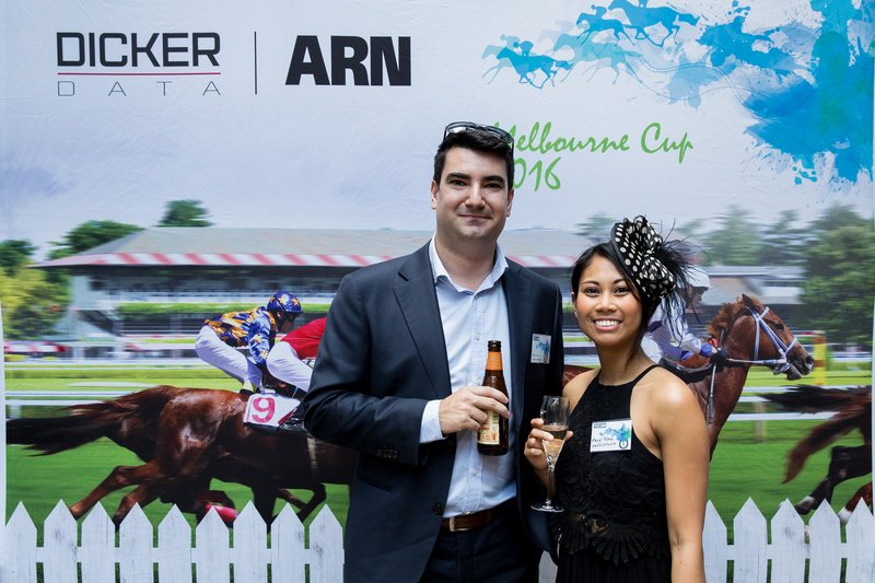 HostedNetwork's tweet photo. Our MD @BenTown_HN and Channel Manager @Meryl_Palma  at Dicker Data and @ARNnet's Melbourne Cup shindig last week! https://t.co/3wd7A8iAA1