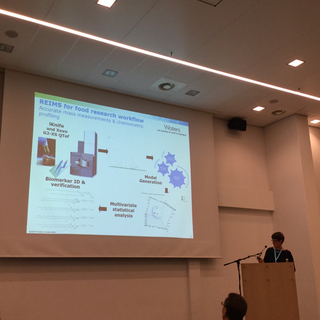 FoodQualityNews's tweet photo. Sara Stead of @WatersCorp at #RME2016 explaining REIMS https://t.co/GvwQD4L1Si