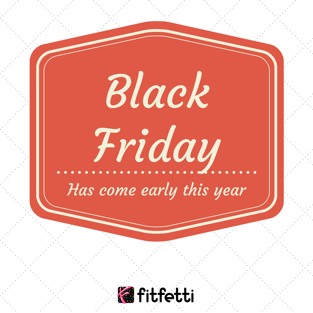 FitfettiShop's tweet photo. Black Friday is here early! Our deals will run until Christmas 15-30% sales + free shipping on orders over $40 #BlackFriday #fitfetti #xmas https://t.co/hT79Au10Nq
