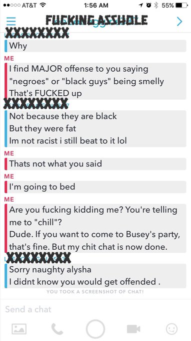 I sometimes really dislike ppl. Oh &amp; FTR, he told me to chill but I was so pissed, I forgot to save that