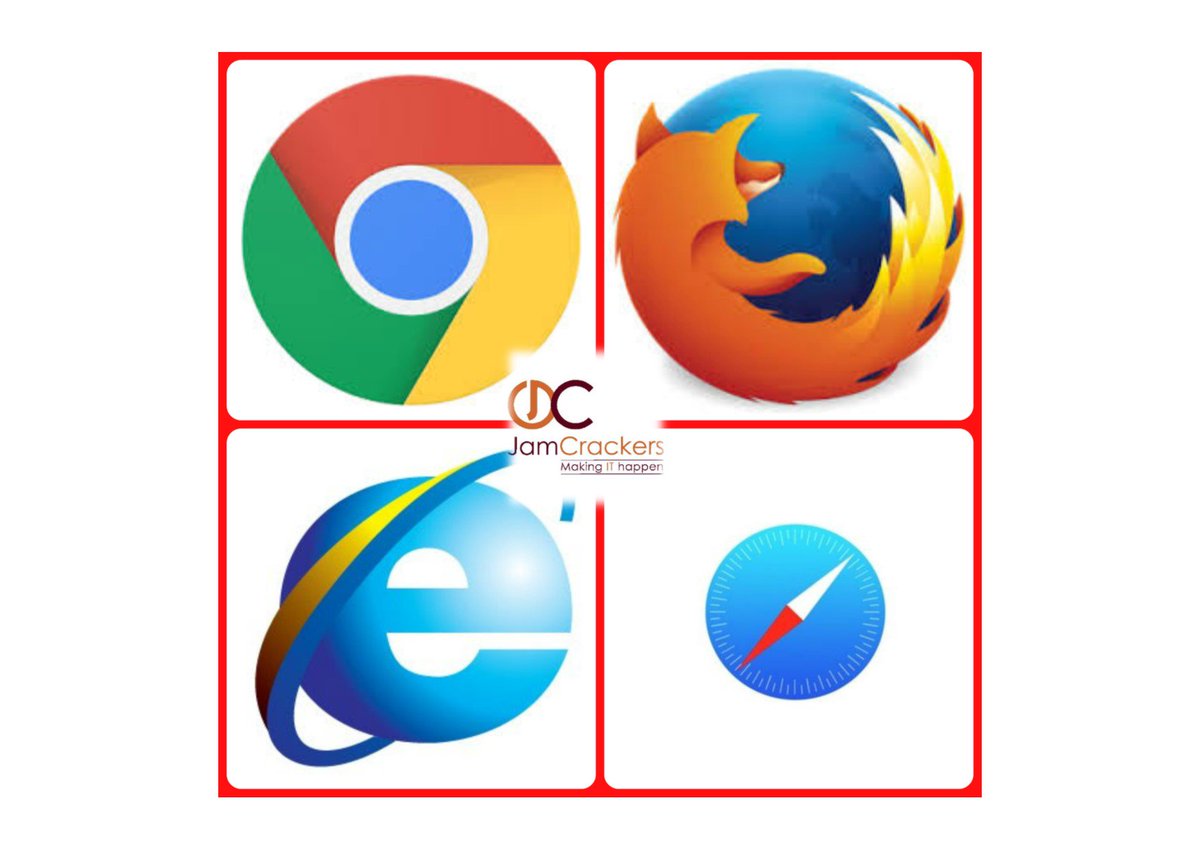 JamCrackersUK's tweet image. Morning! #justforlaughs on #chilly #TechTriviaTuesday
Firefox, Chrome, Safari &amp;amp; Explorer are types of what? #technology #BusinessITSupport