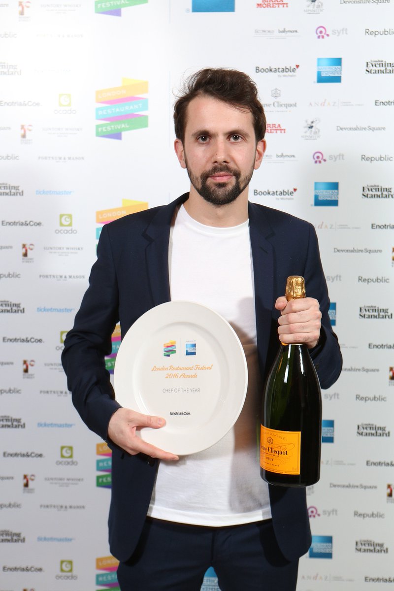 Congratulations to <a href="/labronjohnson/">Merlin Johnson</a> from <a href="/portland113/">Portland Restaurant</a> who won Chef of the Year at the #LondonRestaurantFestival Awards last night #LRF2016