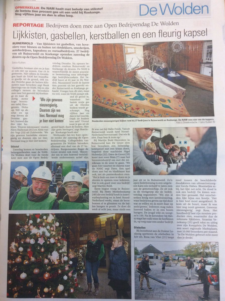 Mooi artikel in de Meppeler Courant over afgelopen zaterdag