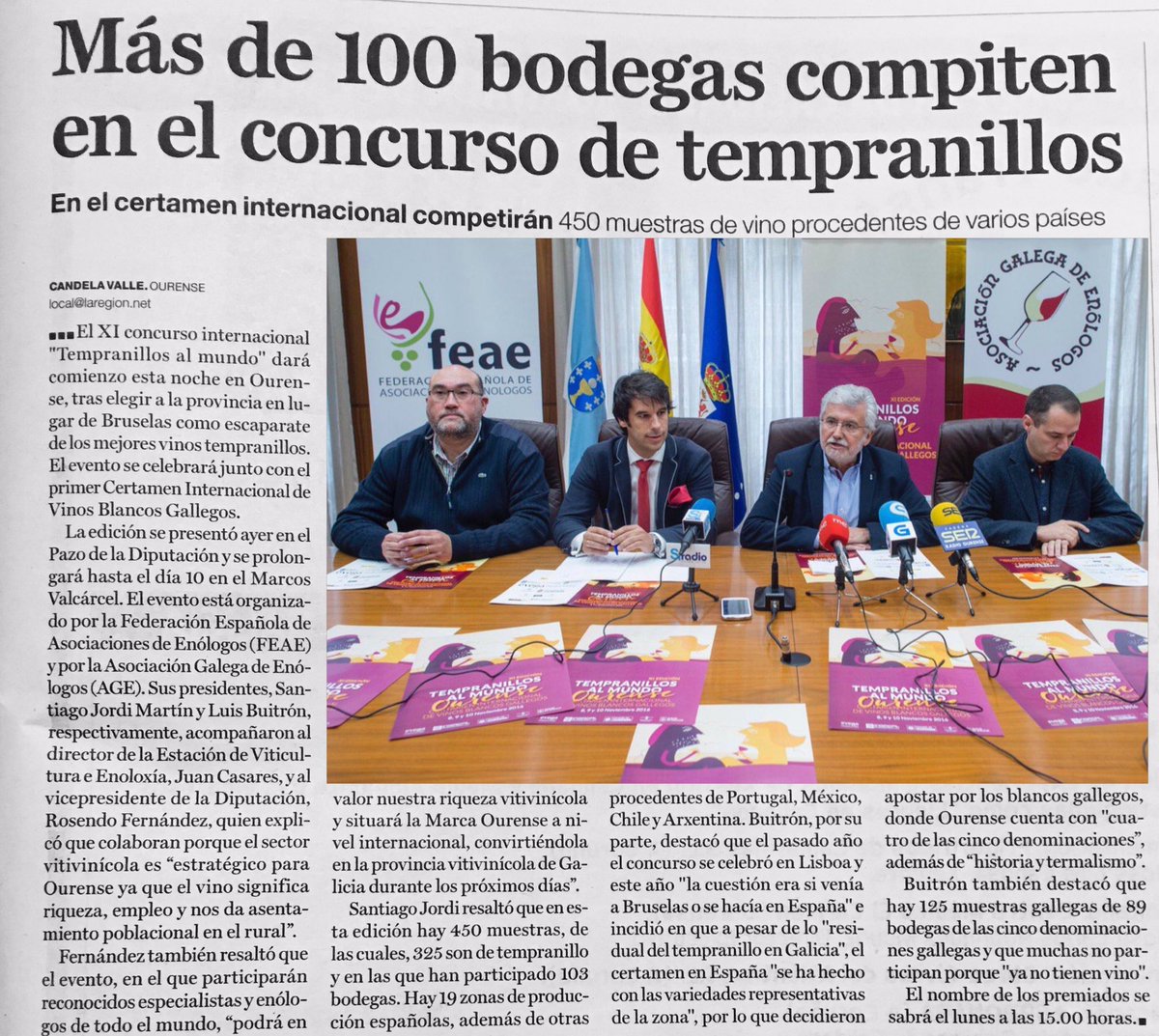📰 <a href="/LaRegion/">La Región</a>, Más de 100 bodegas compiten en el concurso de tempranillos