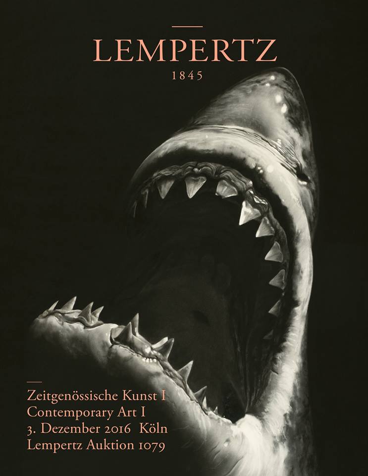 Lempertzauction's tweet photo. NOW ONLINE: NEW CATALOGUE FOR #CONTEMPORARYART 

https://t.co/3wh1vzFrFx
#modernart #auction2016 #painting #shark #auctioneers #photography https://t.co/WQkQRyr0bu