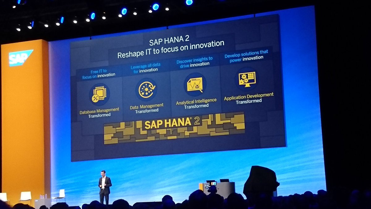 AVarjonen's tweet image. HANA2 announced in the keynote and Gartner Bimodal mentioned in the announcement. Wait for HANA3 to do #3Mode doctore @JanneVihervuori? 🤔