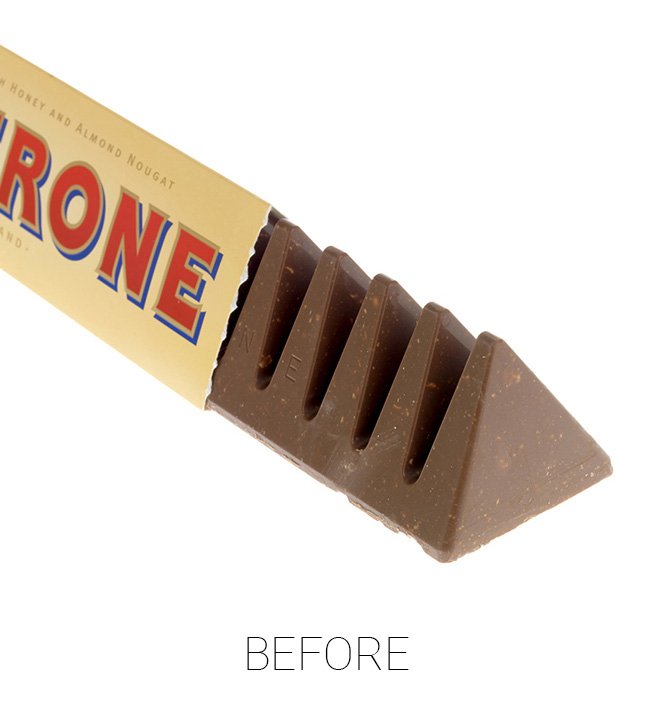 SuperSaf's tweet photo. Look what #Brexit has done to our chocolate bars 😔 #Toblerone https://t.co/S9fiDU0MBG