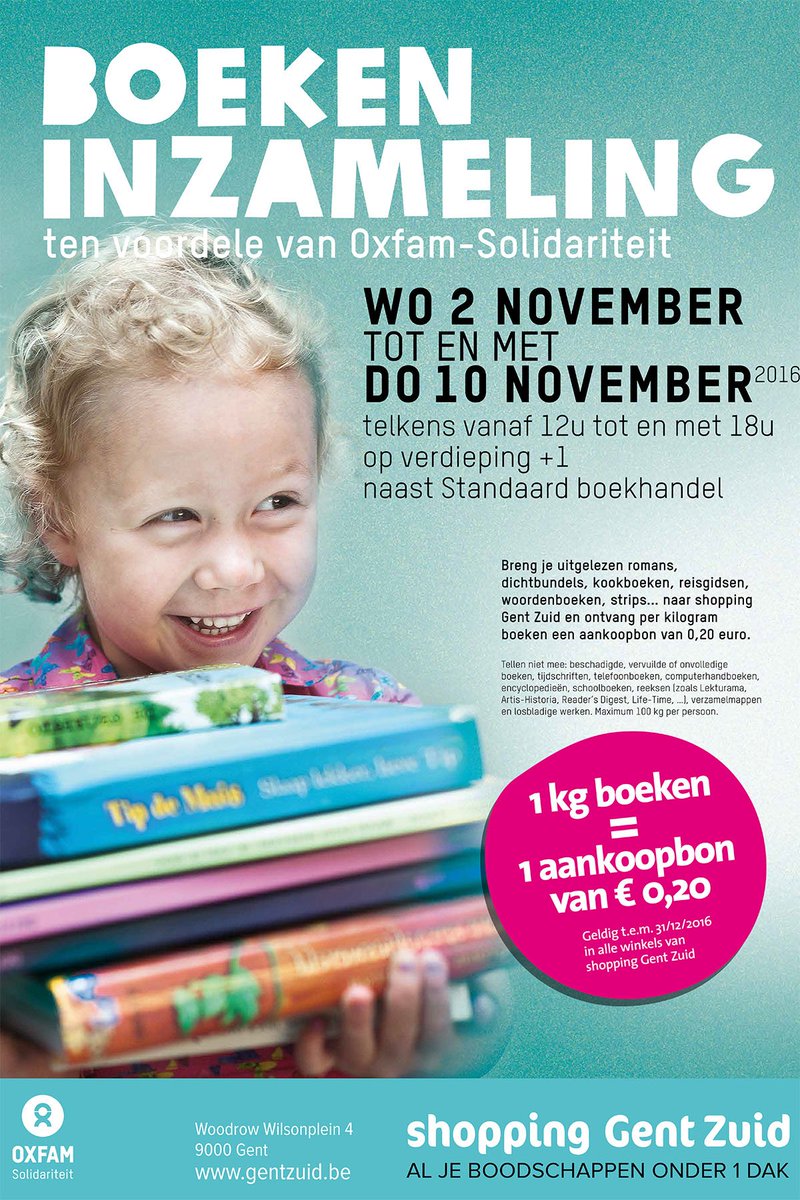breng je oude boeken binnen @oxfam_sol in <a href="/GentZuid/">Shopping Gent Zuid</a>