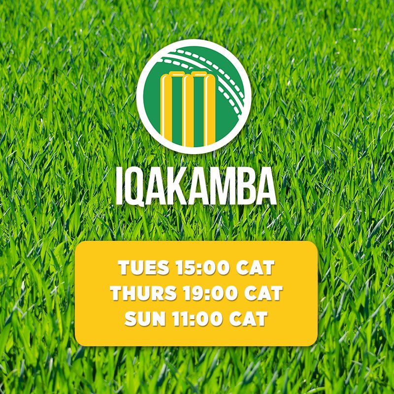 mindsetlearn's tweet image. Catch #Iqakamba the ultimate cricket show on DSTV channel 319 every Tuesday, Thursday and Sunday!