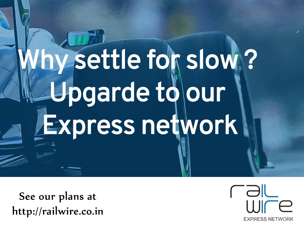 railwire_isp's tweet photo. Experience lightning fast internet with Railwire. Click here to know about our express network https://t.co/V0tu0G39C8 #railwire https://t.co/n0uswZNIfT