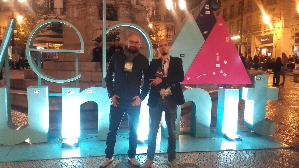 Hope you guys have a great morning after the first #NightSummit - very happy to be here #WebSummit #loveportugal