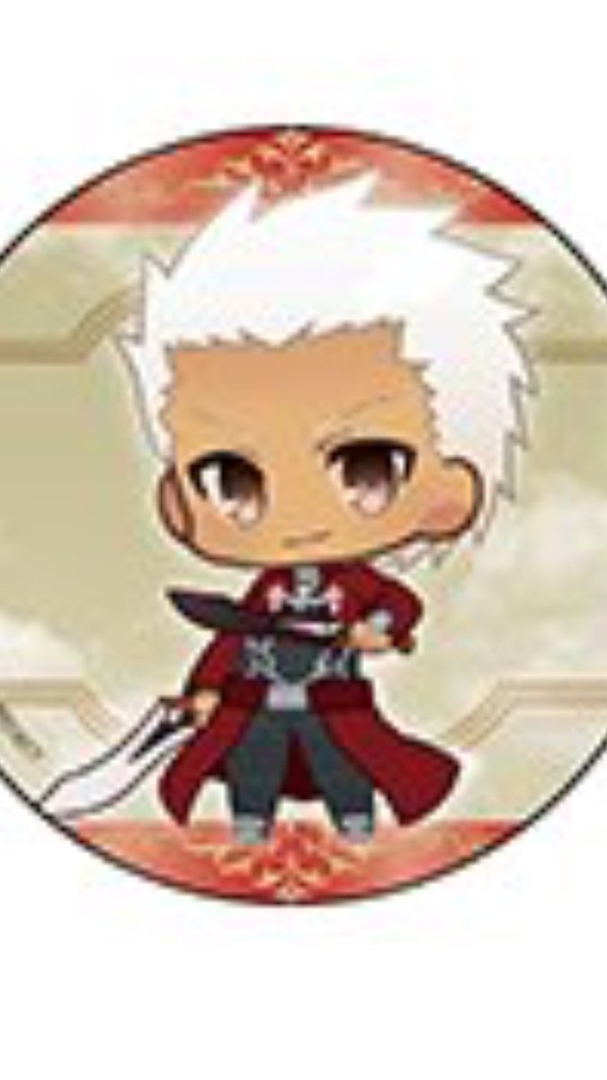 Emiya (Show him support by buying his pin...! Is that even a pin I don't know)