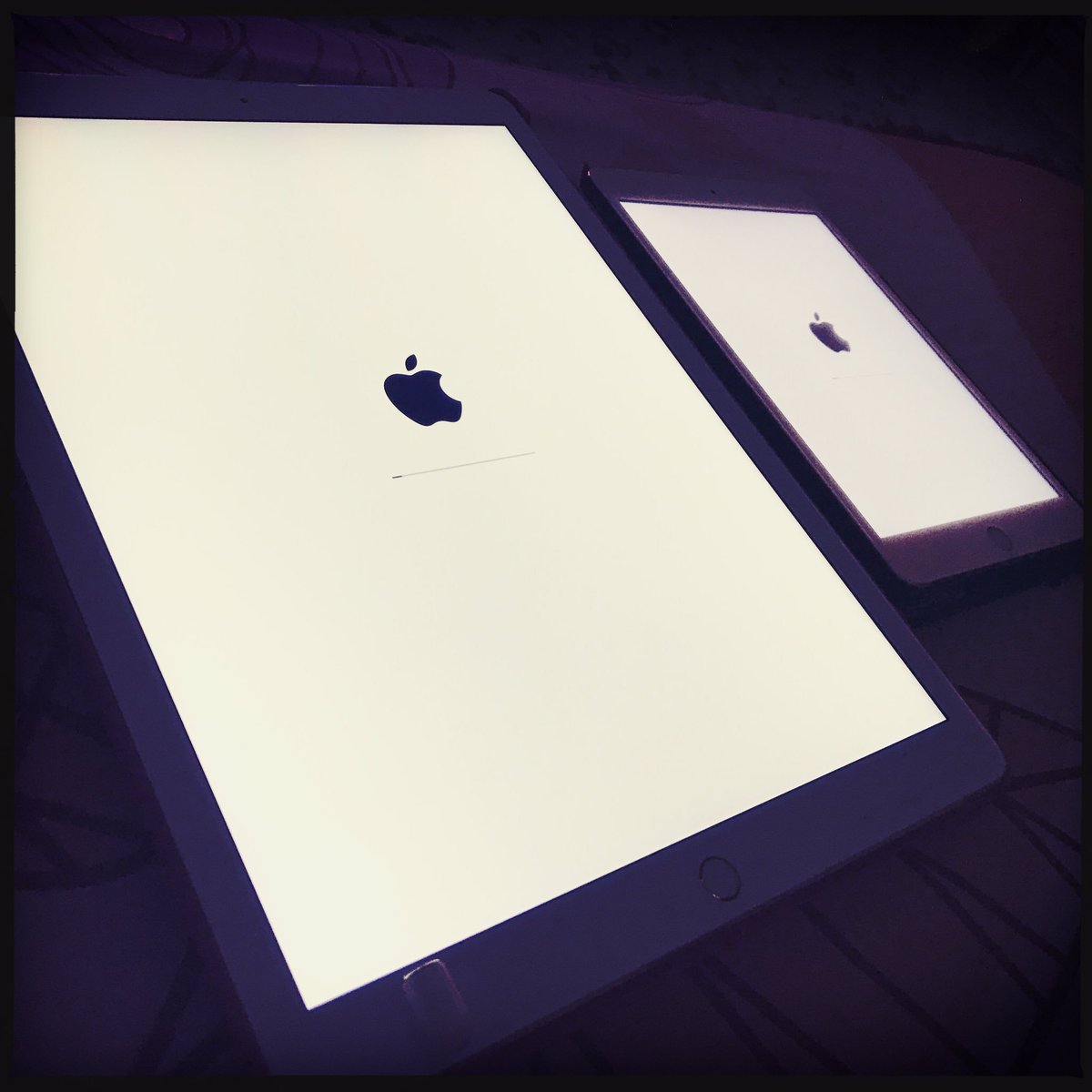 isnani's tweet image. Finally updating my iPad Pro and my Mum's iPad Mini to iOS 10.1.1. 📲📲 #procrastinationatitsbest