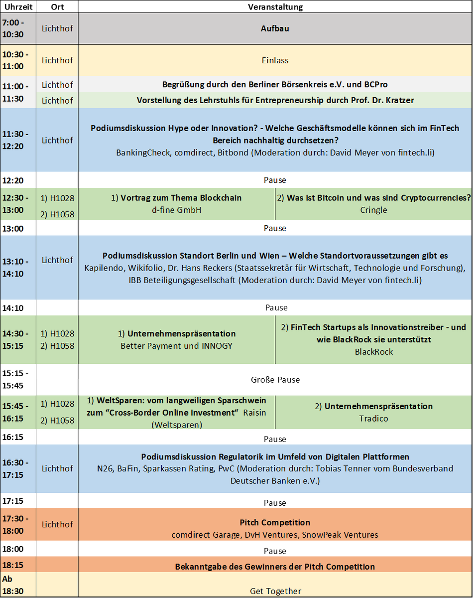 BBK_eV's tweet photo. #Finally Der Ablaufplan zum #BFD2016 am 11.11.2016 #fintech #startup #Berlin #excited
Sichert euch euer Ticket: https://t.co/A32CMxHNz5 https://t.co/NU6kconZg6