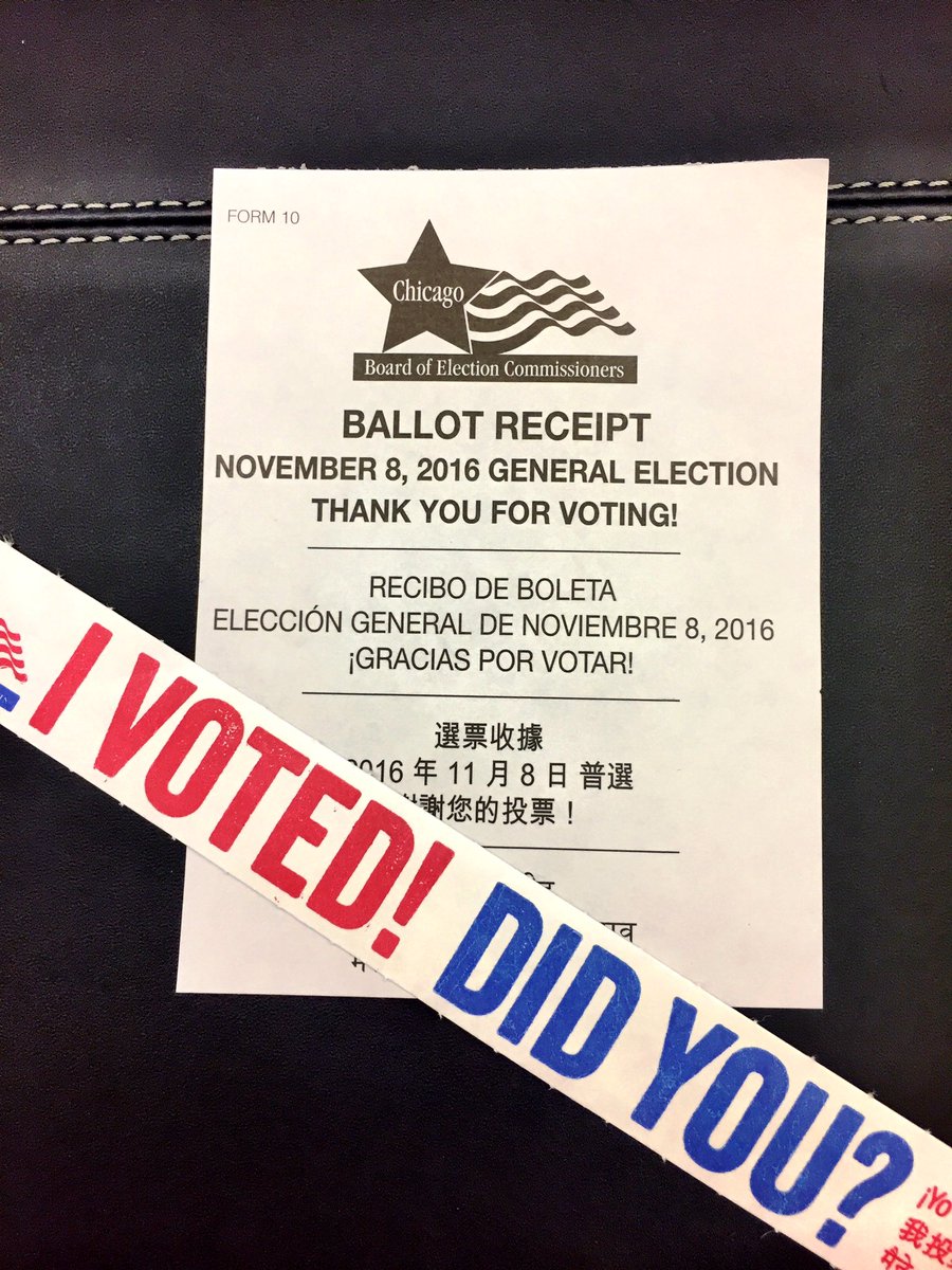 Kathleen717's tweet photo. Well, I #voted this morning. 📝 Did you? #Election2016 https://t.co/pfS6mPsPIX