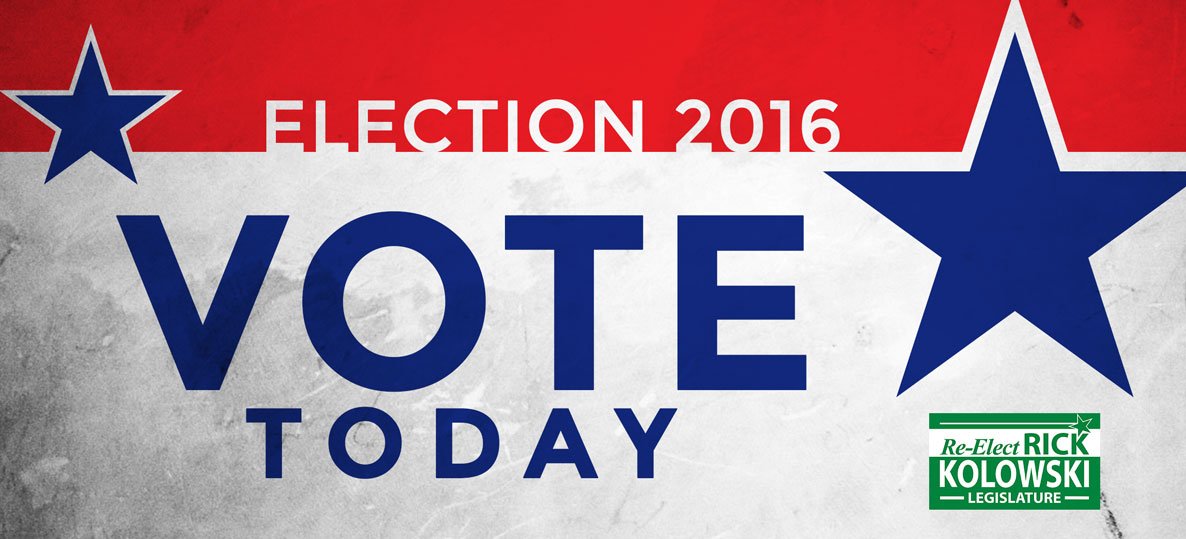 VoteKolowski's tweet photo. Happy Election Day! All our hard work is worth it to reach this day. Now it's your turn to make a difference - go out and vote! https://t.co/CHNIjCRZ1R