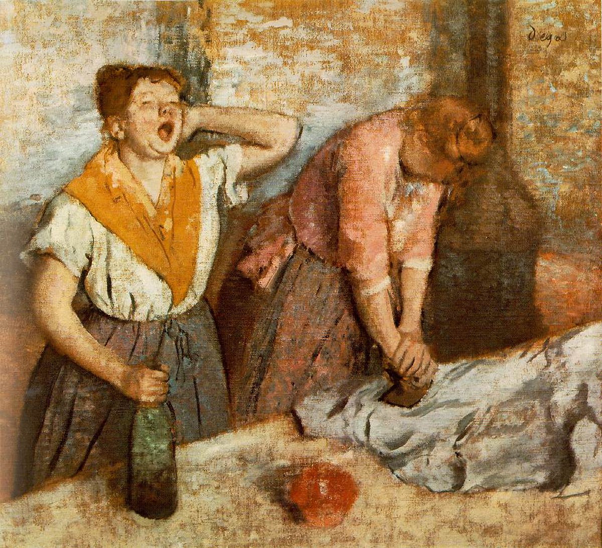 Iris_220's tweet photo. 'Women Ironing' Oil on canvas, Musee d'Orsay, #Paris.
by Edgar Hilaire Degas (France 1834-1917) 
#painting #art #artwit #ArtLovers https://t.co/seDNywChKr